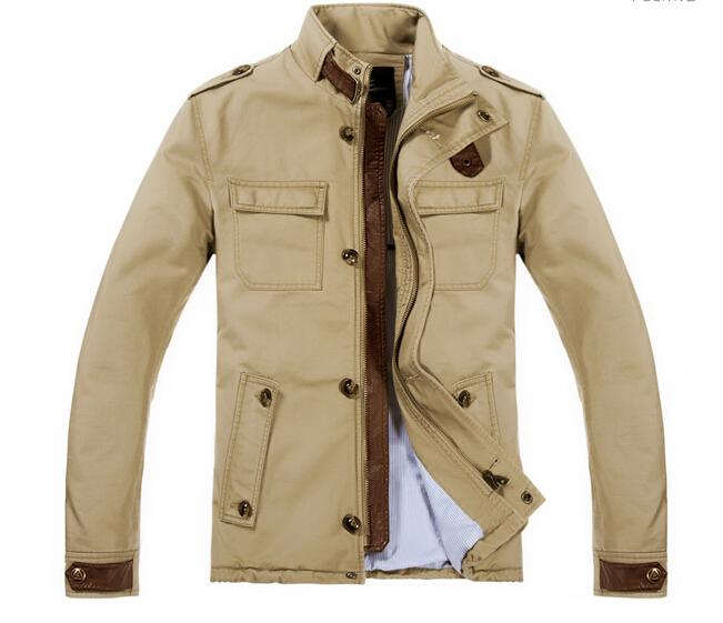 man cotton jacket NS-12090 khaki
